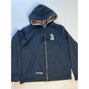 Disneyland Disney Resorts Zip Hoodie Mickey Mouse Navy Blue No Size Tag